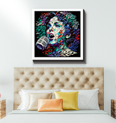 New Wave Synth Wrapped Canvas